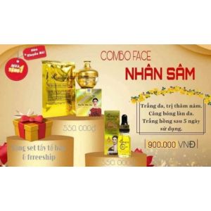 Combo Kem Face Nhân Sâm + Serum Skin Care Vitamin C NCOLLAGE - Giảm Mụn Mờ Nám Tàn Nhang Hàng Chính Hãng Giá Sỉ