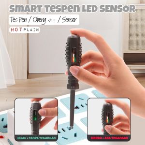 Smart Tespen LED Sensor Obeng Minus Plus + - Magnertik Bits Tes Listrik FHLC