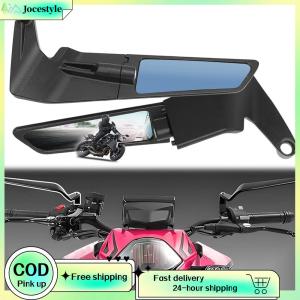 [Jocestyle Outdoor Mall] 2Pcs Motorcycle Mirrors Rotating Rear View Mirror Motorcycle Rearview Mirror Motorcycle Wind Wing Side Mirror