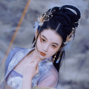 IKAN Jepit Rambut Cabang Phoenix Terjalin Jepit Rambut Rumbai Jepit Rambut Hanfu Gaya Kuno Alat Peraga Mahkota