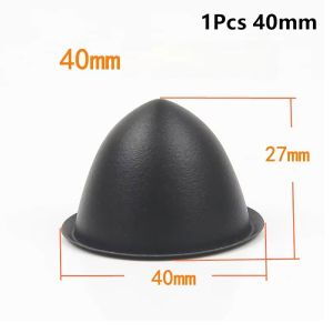 WENYOU 1/4Pcs PP Speaker Dust Cover 35/40/45/50mm Tip Coned Dust Caps Durable Black Protective Sleeve Speaker Repair Parts Accessories