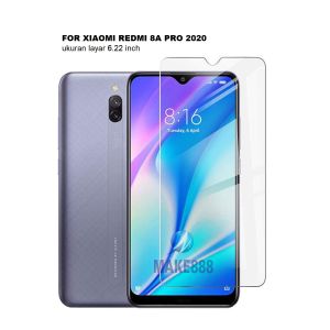 TEMPERED GLASS XIAOMI REDMI 8A PRO 6.22 INCH 2020 SCREEN GUARD ANTI GORES KACA BENING FREE KARDUS & BUBBLE
