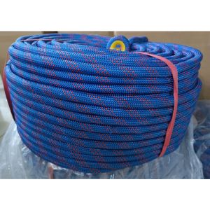 (STOCK)14mm * 100m/200m climbing rope/static rope/safety rescue rope/fire rope with 2 climbing buckles