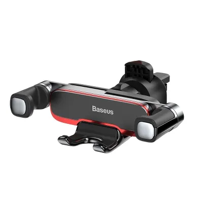 Baseus Car Phone Holder for Car Air Vent Mount Cell Phone Support Phone Holder Stand for 4.7-6.5 inch phones for iPhone Samsung Metal Gravity Phone Hold
