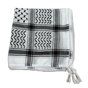 Classical Arafat Scarf Breathable Shemagh Head Covering Jacquard Scarf for Travel and Outdoor Activity Cultural Event