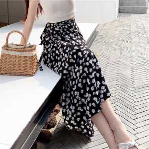 SKAI Floral Overlap Summer Square Pants （High Quality）/Vacation Beach Skirt Beach Pants