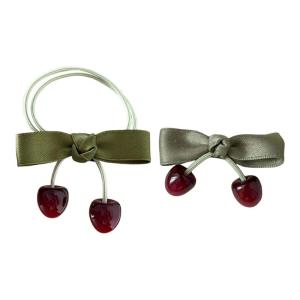 Lovely Cherry Elastic Hair Bands and Hairpin Set For Children Hair Accesories With Comfort And High Durability