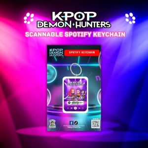 KPOP Demon Hunters Scannable Spotify Keychain