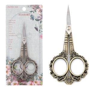 Stainless Steel Vintage Scissors Plum Blossom Style Sewing Fabric Cutter Embroidery Scissors Tailor Scissor Thread Scissor Tools For Sewing Shears