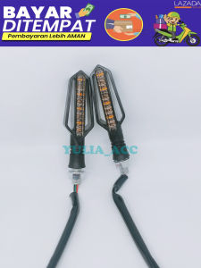 Lampu Sen LED Sein Running 2 Warna DRL Model Moge Universal Sport