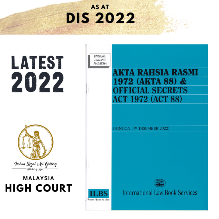 Akta Rahsia Rasmi 1972 (Akta 88) [Hingga 01hb Disember 2022] | Lazada