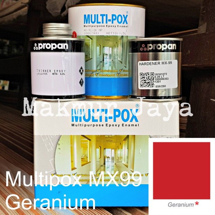 Propan Multipox MX-99 Cat Epoxy 1L Merah Geranium | Lazada Indonesia