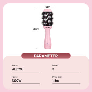 ALLTOU Hot Air Brush 4 in 1 Fast Drying for Straight&Curly Curl Dual Use Hair Styling Hair Dryer Brush 卷发梳