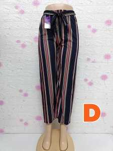 [K993A] SELUAR PALAZZO WANITA PINGGANG BERGETAH YANG MEMPUNYAI GARISAN MENEGAK