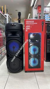Speakers ZQS-8220 With Wirless Mic Type-C Chargeble Speaker Karoke