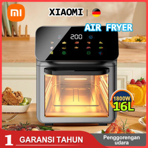 Electric Air Fryer 16L Stainless Steel Oven Roaster Steamer Temperature Controls Countertop Infrared Convection Oven Oil