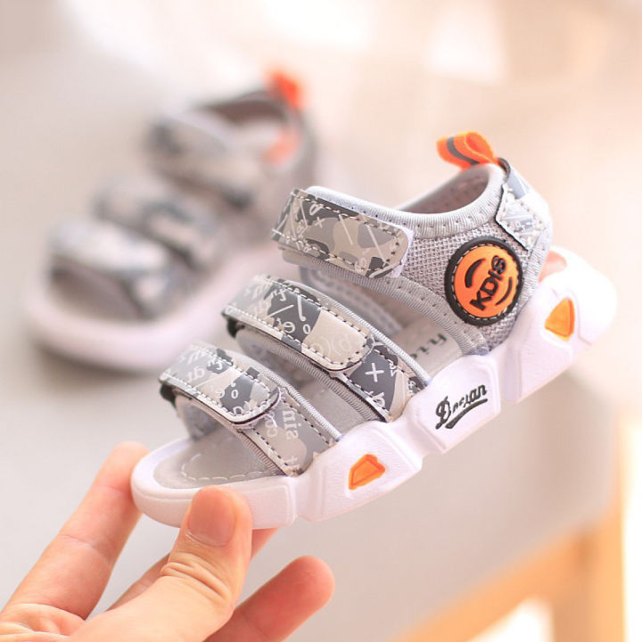 Kids Sandals New Korean Beach Shoes for Boy Girl Walking Shoes Soft Soles  1-2-3 Years Old Lazada PH