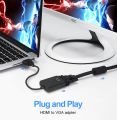 สายแปลงสัญญาณ Hdmi To Vga หัวแปลง Vga หัวแปลง HDMI To VGA Converter (1080P) ตัวแปลงสัญญาณภาพจาก HDMI เป็น VGA / D-PHONE. 