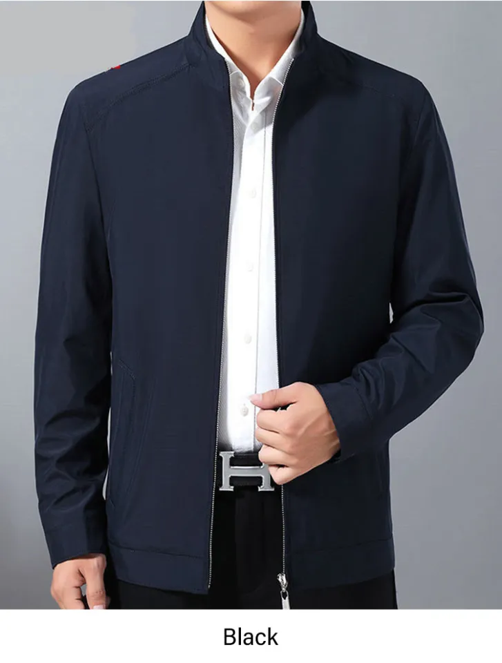 Jacket with 2025 stand up collar