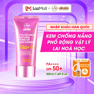 Kem Chống Nắng Akala HÀN QUỐC Phổ Rộng Vật Lý Lai Hoá Học 7 Màng Lọc SPF 50+ PA++++UVA/UVB Nâng Tone Tự Nhiên - Dưỡng Trắng - Ngăn Ngừa Lão Hoá - Kháng Nước - Kiềm Dầu - Dành Cho Moi Loại Da