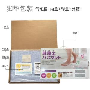 พรมหินเช็ดเท้า ดูดซับน้ำซับน้ำใน 3 วินาทีใช้วางหน้าอ่างอาบน้ำ ห้องอาบน้ำ หรือ ตู้อาบน้ำ หรือพื้นที่ที่ต้องการซับน้ำ 35cm*45cm*1.1cm / 501