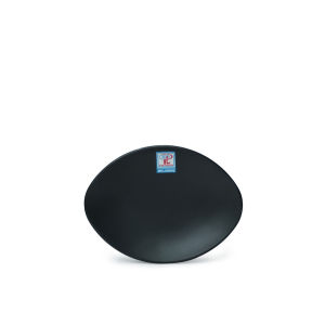 Dĩa oval nhựa melamine cao cấp đen nhám nhiều Size - DOV 64N