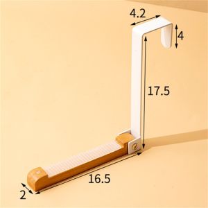 ตะขอประตูหลัง ไม้แขวนเสื้อ ชั้นวางกระเป๋า หมวก ที่เก็บโดยตรง พับได้ แบบพกพา เหล็ก ไม้ ของใช้ในบ้าน กุญแจแมว ออร์แกไนเซอร์