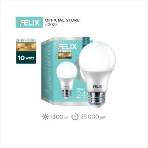 FELIX PREMIUM LED 10W Kuning Super Terang Hemat 90% Bohlam Lampu E27 Setara 100W Garansi 3 Tahun