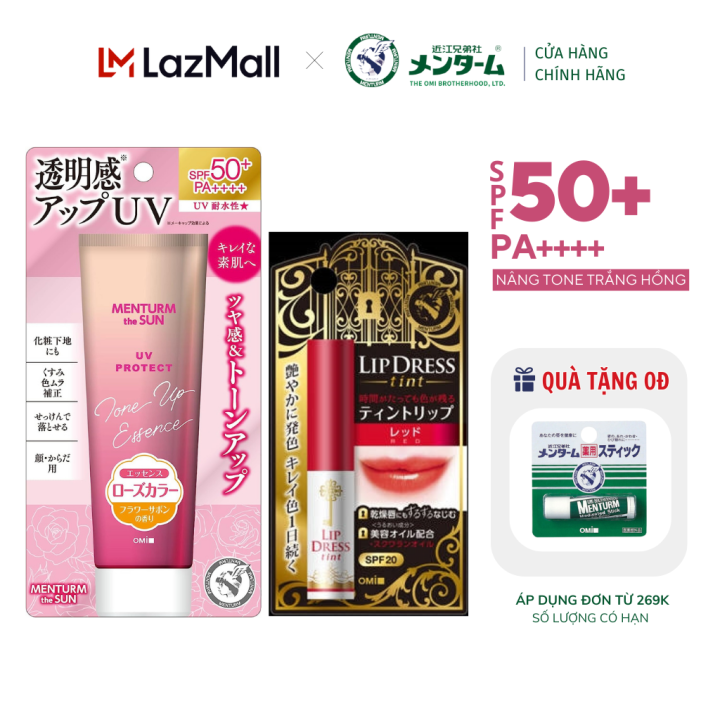 Kem Chống Nắng Nâng Tông SPF 50+ PA++++ Và Son Dưỡng Siêu Lì Chống Nắng ...