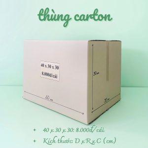 Kích thước 40x30x30 cm Combo 25 hộp carton đóng gói hàng hóa