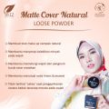 MATTE COVER NATURAL LOOSE POWDER SR12 / FACE POWDER BEDAK TABUR WITH SPF 15. 