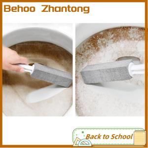 Behoo Pumice Stone Toilet Brush Bathroom WC Toilet Cleaning Brush Wand Tile Sink Bathtub Limescale Stain Remove Washing Cleaning Tool