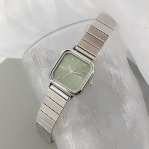 Fashionable All-Matching Ins Special-Interest Design Womens Watch Female Korean Simple Temperamental Student Bamboo Steel Belt Quartz Watch