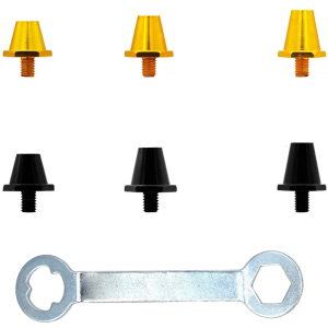 Professional Football Cleat Studs Nonslip Metal Studs Weatherproofed Metal Spikes Low Weight Soccers Cleat Accessories