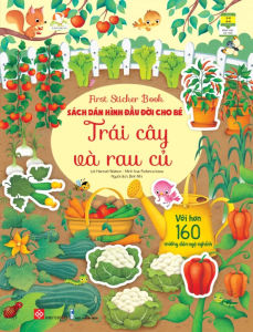 Sách Dán Hình Đầu Đời Cho Bé - Trái Cây Và Rau Củ - First Sticker Book - Đinh Tị