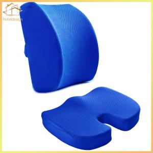 Memory Foam Breathable Ergonomic Chair Cushion Lumbar Support Pillow Chair Cushion Set for Office Car Wheelchair