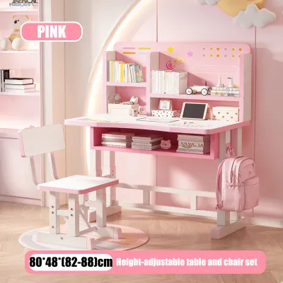APTO Kids Study table and Chair Set Study desk Adjustable Height Writing Table For Room Age3-12-Durable Multi-functional
