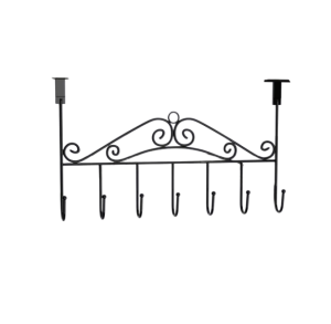 Over Door Hook Rack with 7 Hooks Decorative Over The Door Suitable for Towels Hats Coats Bag Scarfs METRODEALS
