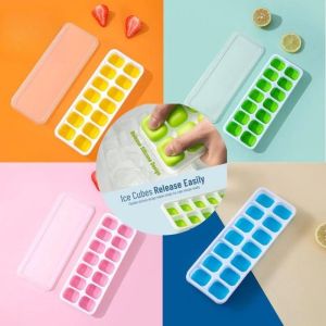 14 Grid Ice Cube Tray Silicone Mold Square Ice Cube Tray Mold Ice Cube Maker Durable Box making