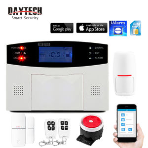 Daytech Smart GSM Burglar Alarm – SMS Alerts | TUYA APP Control | SIM Card | Door & PIR Sensor | Wired Siren & Remote（GSM02)