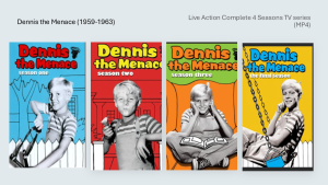 Dennis the Menace Live Action TV Series 1959 - 1963 MP4 File Collection Complete 4 Seasons in 64GB Flash Drive Plus Free Surprise Gift Plus Free Android OTG