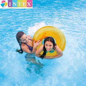 Intex Transparent Inflatable Pool Swim Tubes - Yellow SKU:  59260EP