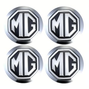 kkmf 4Pcs 56MM Car Wheel Hub Center Cap Emblem Hub Cover Auto Accessories For MG ZS MG4 EV MG3 MG5 MG6 MG7 HS ONE Cyberster ES5 GT GS N7Y3P