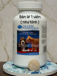 CALCIUM PHOSPHORUS - BÁN LẺ VIÊN - THỰC PHẨM BỔ SUNG CANXI CHO CHÓ MÈO TỪ 12 TUẦN TUỔI TRỞ LÊN
