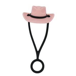 HUNIU Dust-proof Cowboy Hat Straw Cover Silicone Reusable Straw Topper Cup Decoration Leak Proof Straw Cap 30/40oz Cup