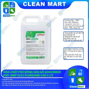 Hóa chất phủ bóng sàn gỗ Goodmaid pro GMP 0233 FLORSHINE can 5 Lít - CLEAN MART