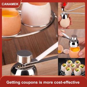【CANAMEK】 Thép không gỉ trứng cắt vỏ trứng Topper vỏ mở Bếp Nấu Ăn công cụ