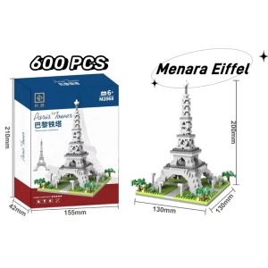 Mini Block Rumah Cina Garden Nano Balok Cina Building Micro Partikel Blok Banan Building Block Bricks