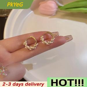 PkYeG 1Pair New Simple Temperament Circle Earrings Fashion Small Versatile Earrings Womens Jewelry