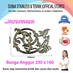 Bunga Anggur 230 x 160 aksesoris stainless steel